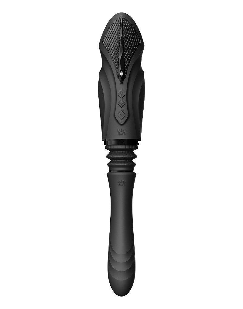 Zalo - Sesh - Verwarmende Stotende Vibrator met Afstandsbediening - Obsidian Zwart-Laced-up.nl