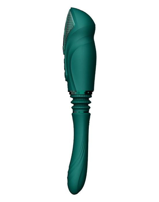 Zalo - Sesh - Verwarmende Stotende Vibrator met Afstandsbediening - Smaragd Groen-Laced-up.nl