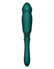 Zalo - Sesh - Verwarmende Stotende Vibrator met Afstandsbediening - Smaragd Groen-Laced-up.nl