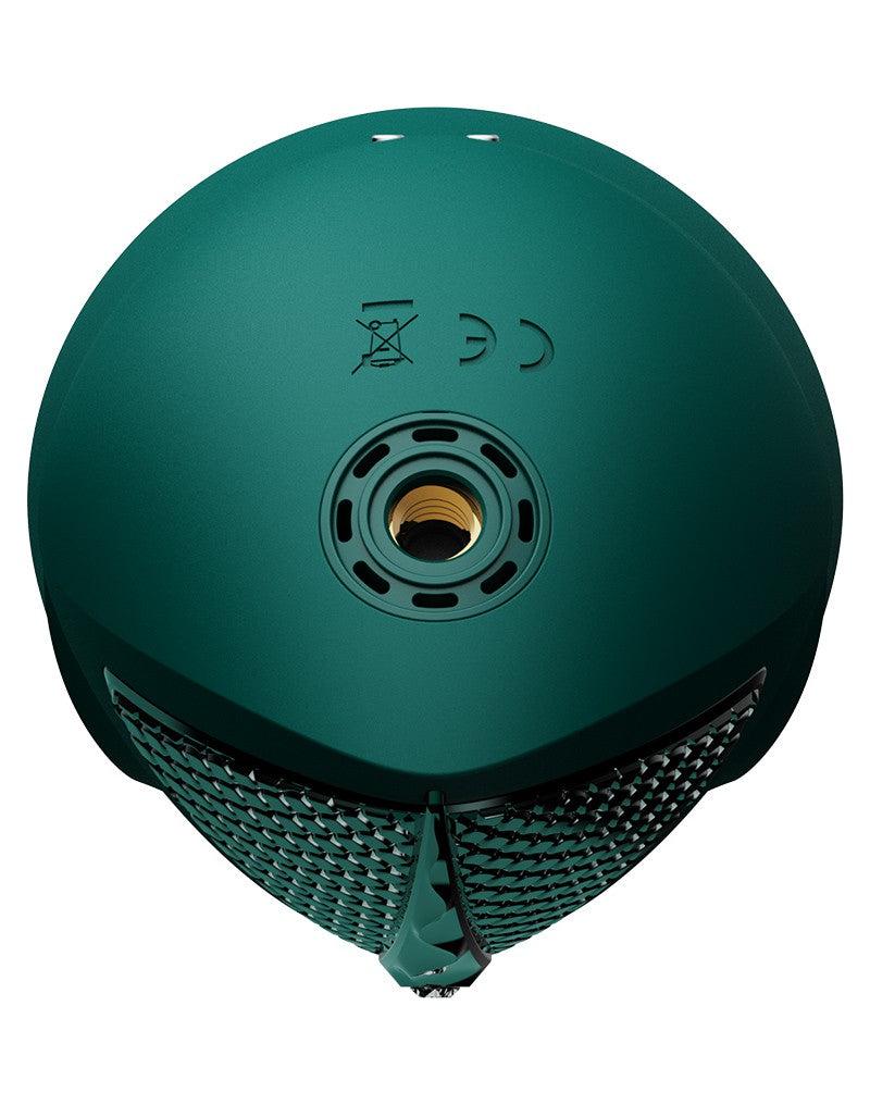 Zalo - Sesh - Verwarmende Stotende Vibrator met Afstandsbediening - Smaragd Groen-Laced-up.nl