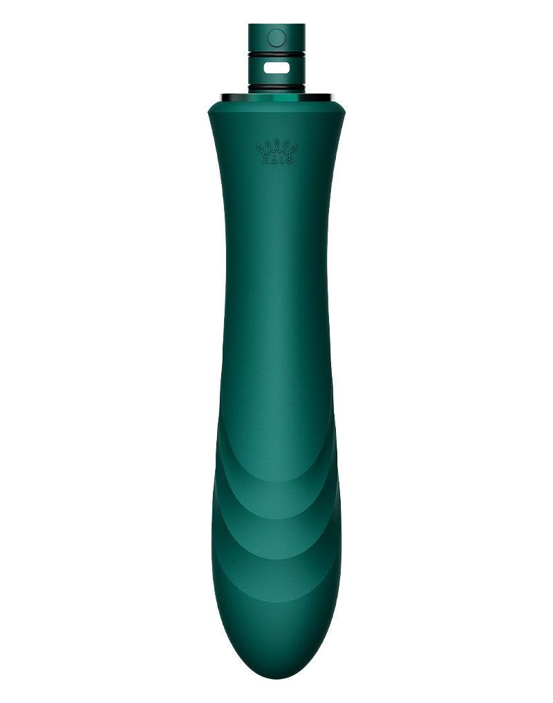 Zalo - Sesh - Verwarmende Stotende Vibrator met Afstandsbediening - Smaragd Groen-Laced-up.nl