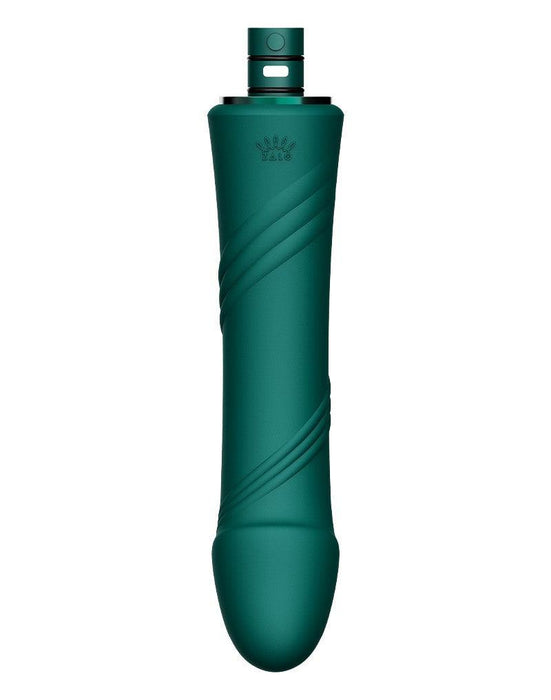 Zalo - Sesh - Verwarmende Stotende Vibrator met Afstandsbediening - Smaragd Groen-Laced-up.nl