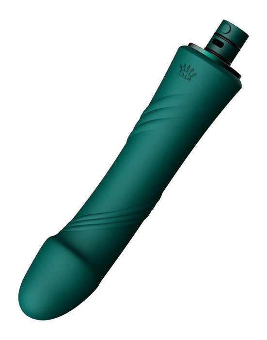 Zalo - Sesh - Verwarmende Stotende Vibrator met Afstandsbediening - Smaragd Groen-Laced-up.nl