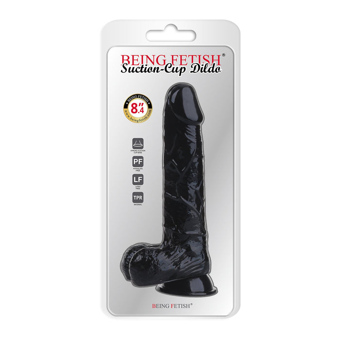 Being Fetish - Gode - Caoutchouc synthétique - 21,5 cm - Noir