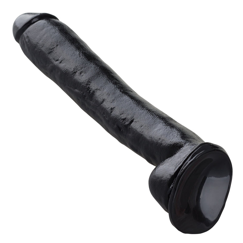 Being Fetish - PVC Dildo - 39 cm - Zwart