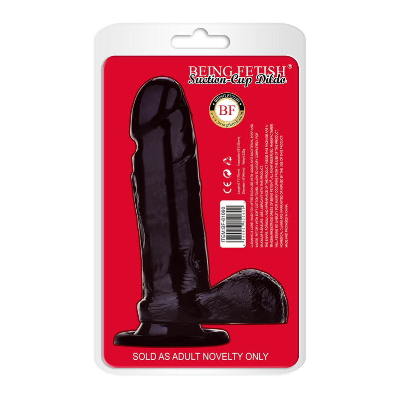 Being Fetish - TPR Dildo 16,5 cm – Zwart-laced-up.nl