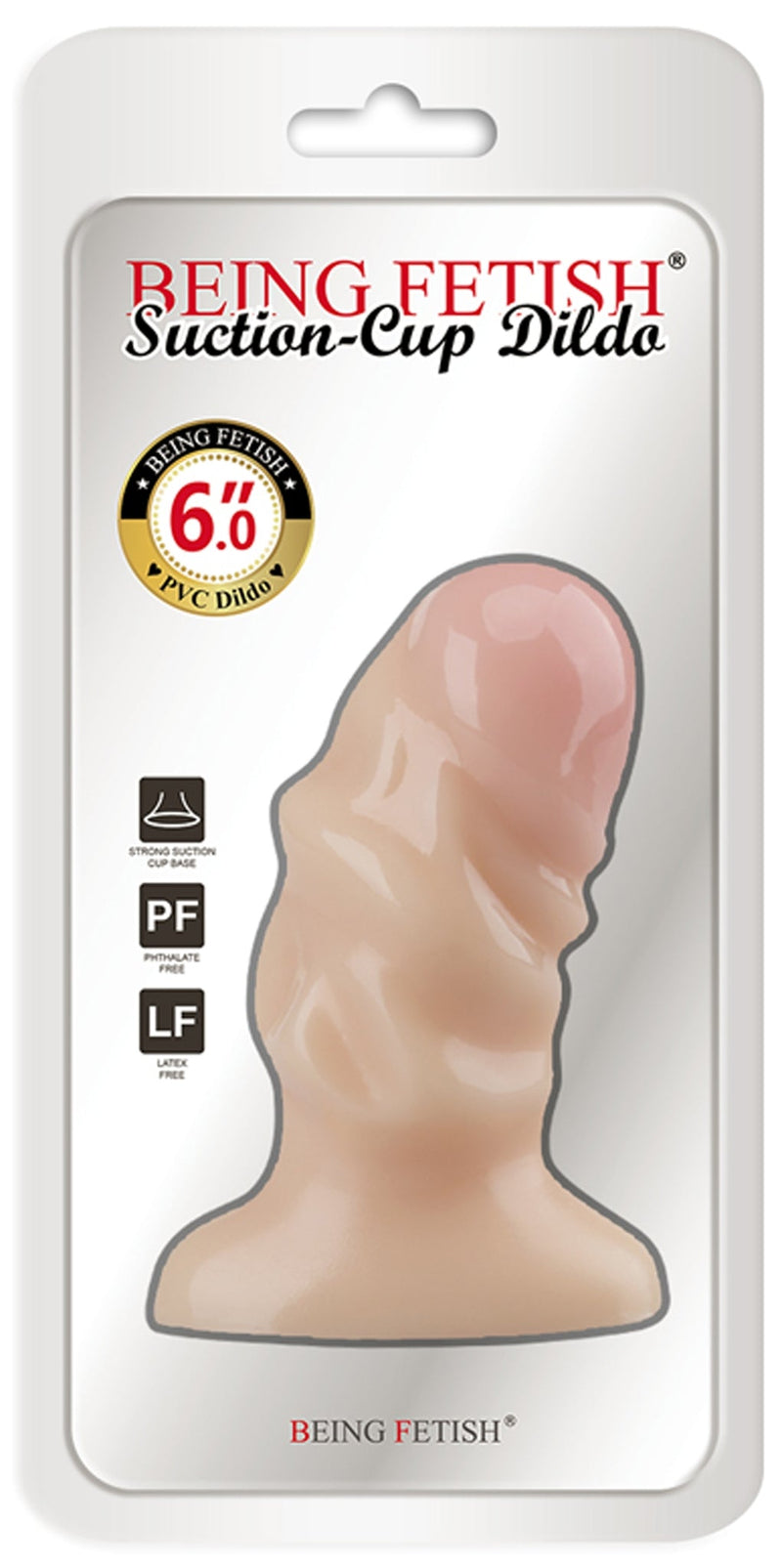 Being Fetish - Dildo de PVC - 10 cm - Color piel claro
