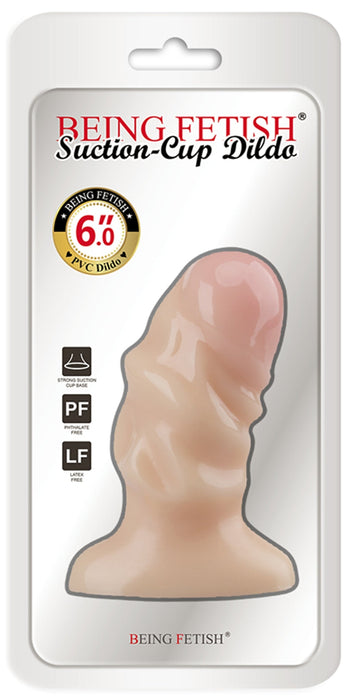 Being Fetish - PVC Dildo - 10 cm – Lichte Huidskleur