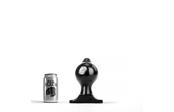 All Black Buttplug - Small/Medium/Large - PVC - Zwart-Erotiekvoordeel.nl
