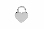 Liebe Seele - Ketting Collar met Hartvormig Hangslot - Zilver-Erotiekvoordeel.nl