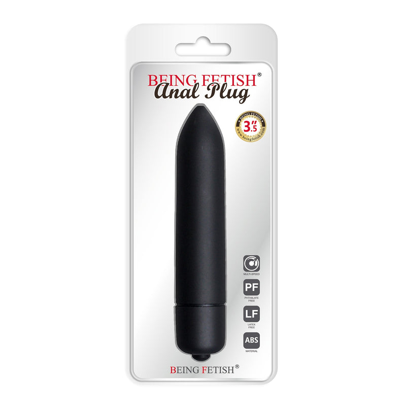 Being Fetish - Vibrator bullet 3.5" multi speed black-laced-up.nl
