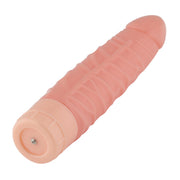 Being Fetish - PVC Vibrating Dildo 7.8" flesh-laced-up.nl