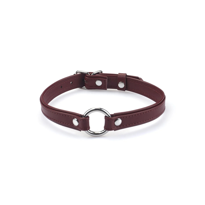 Liebe Seele - Heron - Mini Collar met O-Ring - Wijnrood-Erotiekvoordeel.nl