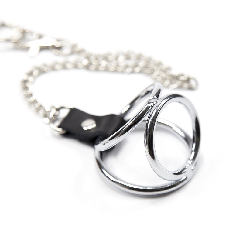Smart Moves - Nipple Clamps with Cock Rings M silver