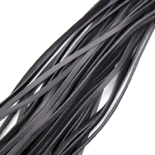 Smart Moves - Leather flogger 62 cm black-Erotiekvoordeel.nl