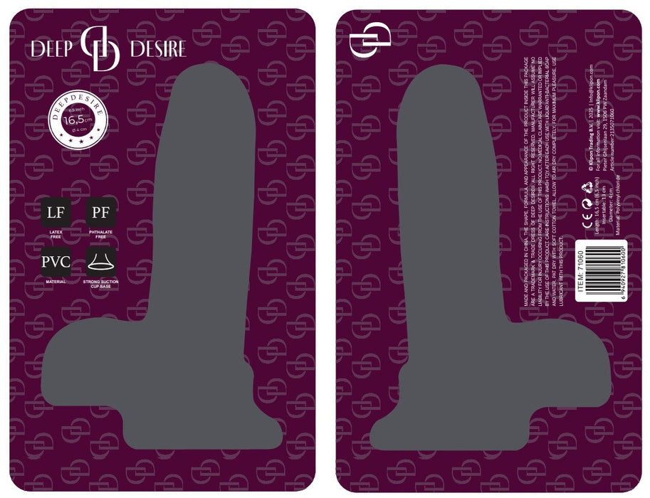 Deep Desire - PVC Dildo - 16,5 cm – Lichte Huidskleur-Erotiekvoordeel.nl