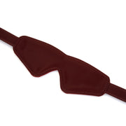 Liebe Seele - Metallic Shade Red - Vegan PU Lederen Blinddoek - Rood/Rosé Goud-Erotiekvoordeel.nl