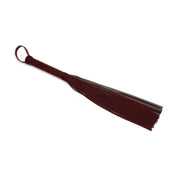 Liebe Seele - Metallic Shade Red - Vegan PU Lederen Flogger - Rood/Rosé Goud-Erotiekvoordeel.nl