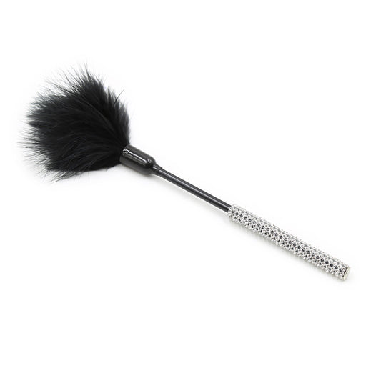 Smart Moves - Bling feather tickler diamond 27cm black-Erotiekvoordeel.nl
