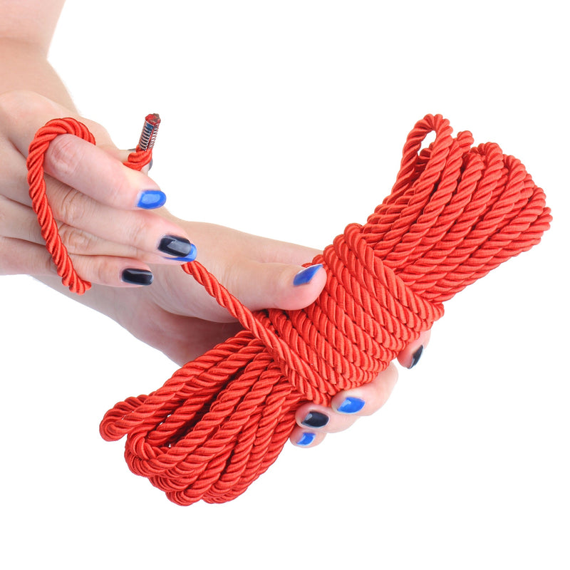 Being Fetish - Magic Touch Deluxe Silky Bondagetouw - 10 meter - Rood