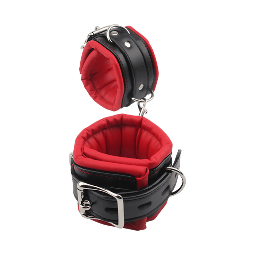 Fixxx - Soft Hand Cuffs Black/Red-Erotiekvoordeel.nl