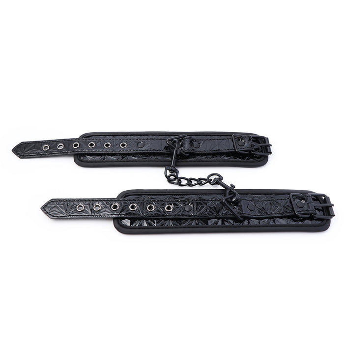 Smart Moves - Polsboeien - Hoogglans Zwart - PU Leer-Erotiekvoordeel.nl