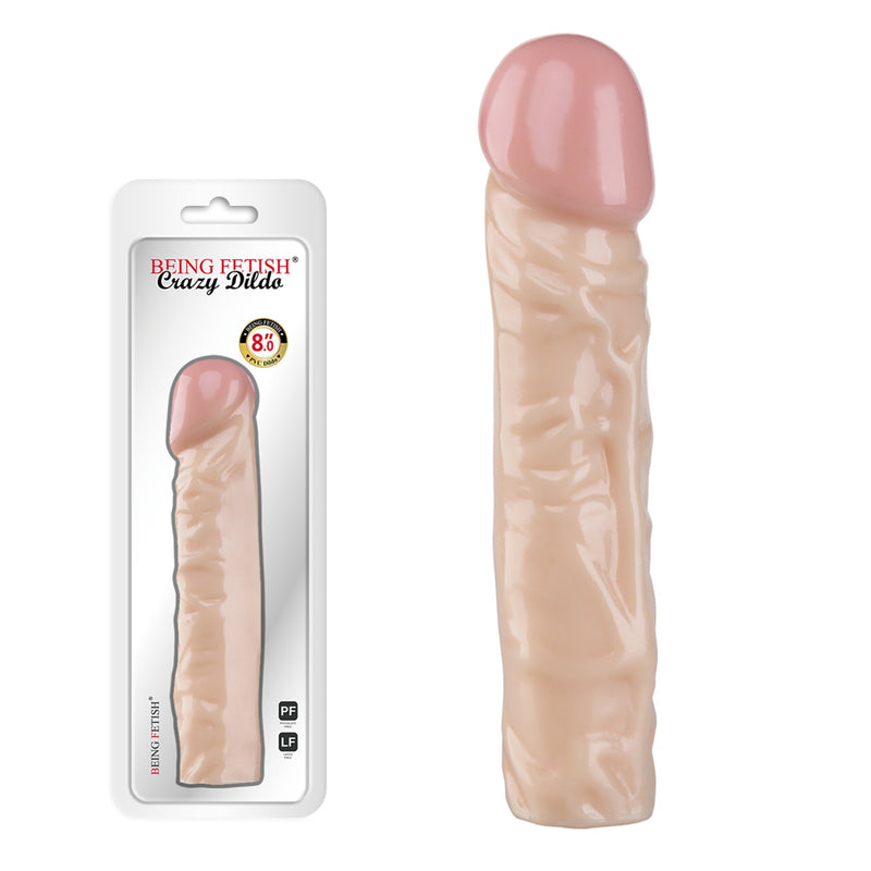 Being Fetish - PVC Dildo 7.6" flesh-laced-up.nl