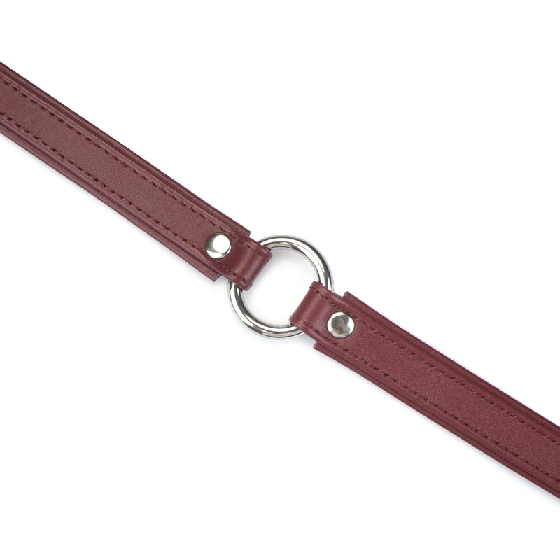 Liebe Seele - Heron - Mini Collar met O-Ring - Wijnrood-Erotiekvoordeel.nl