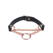 Liebe Seele - Martingale Collar - Zwart/Rosé Goud-Erotiekvoordeel.nl