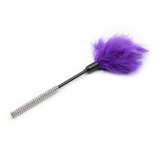 Smart Moves - Bling feather tickler diamond 27cm purple-Erotiekvoordeel.nl