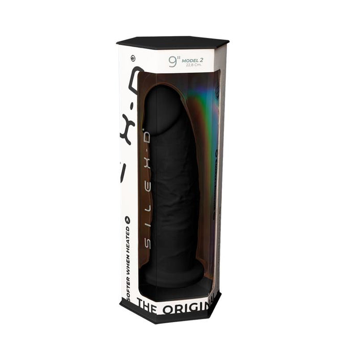 SILEXD - Realistische Dildo - Model 2 - 23 cm - Zwart-Erotiekvoordeel.nl