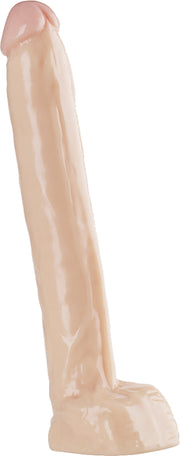 Being Fetish - PVC Dildo - 29 cm – Lichte huidskleur-laced-up.nl