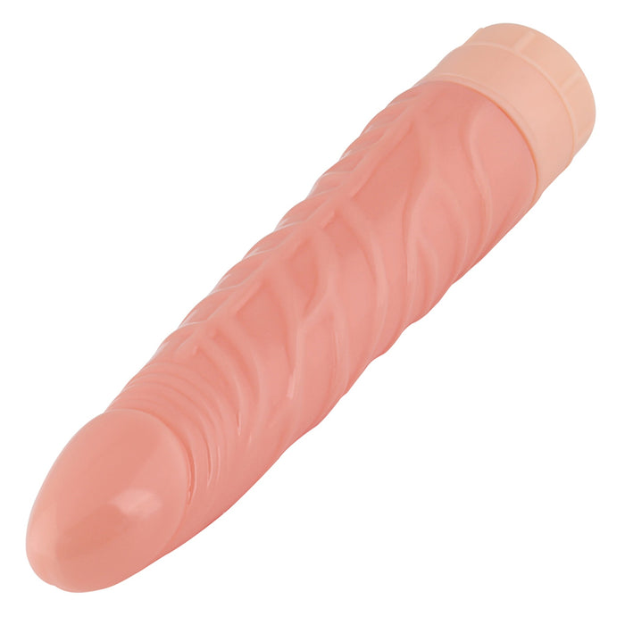 Being Fetish - PVC Vibrating Dildo 7.8" flesh-Erotiekvoordeel.nl