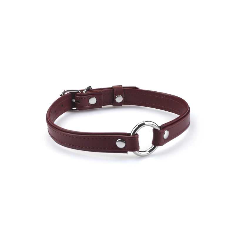 Liebe Seele - Heron - Mini Collar met O-Ring - Wijnrood-Erotiekvoordeel.nl
