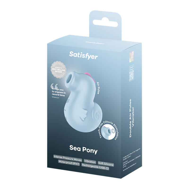 Satisfyer - Sea Pony - Luchtdruk Vibrator - Blauw-Erotiekvoordeel.nl