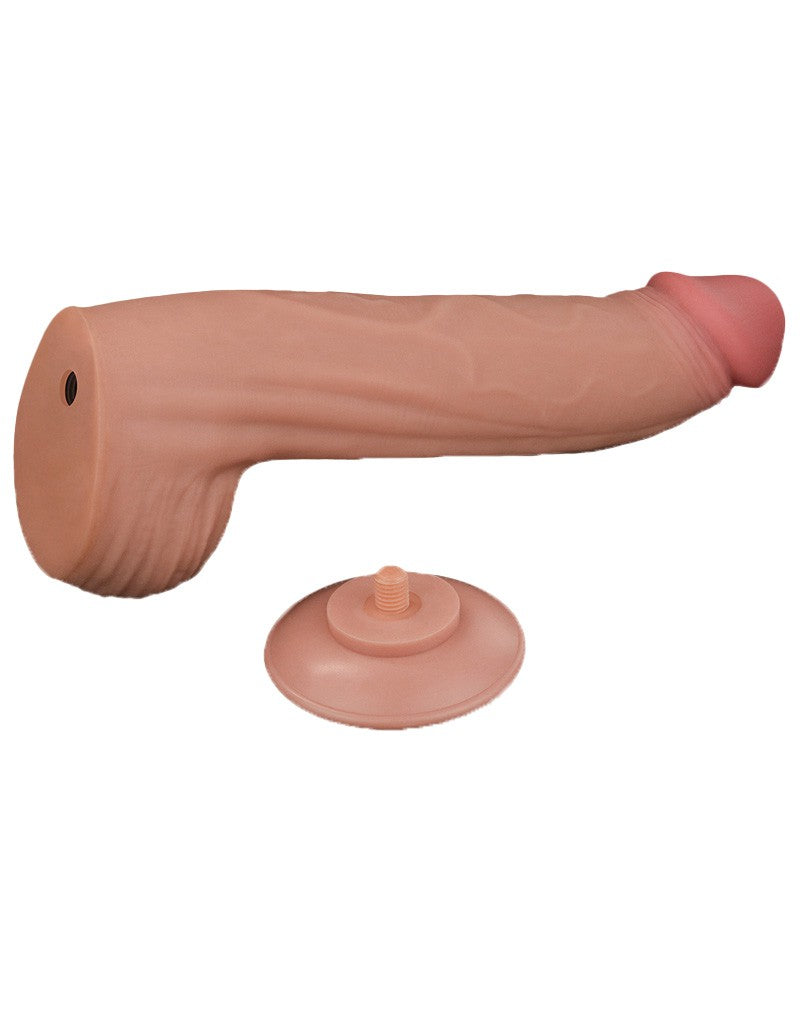 LoveToy - Sliding Skin Dildo - Lengte 31 cm - Lichte Huidskleur-Erotiekvoordeel.nl
