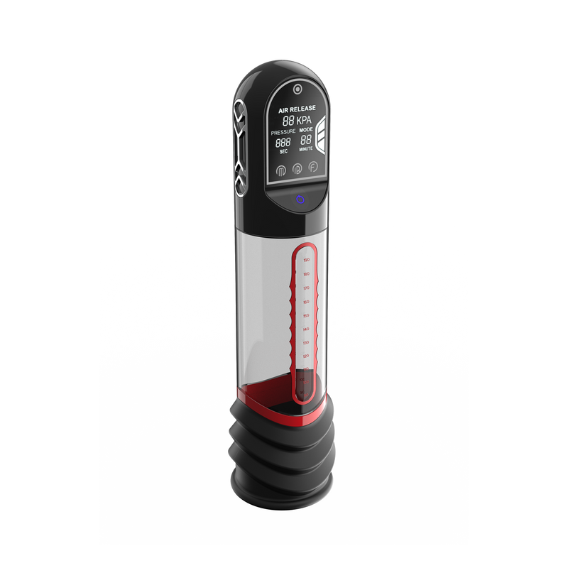 Peak Performa - ISP 90 - Penispomp met Infrarood Licht - Bevordert Groei - Zwart/Rood-Erotiekvoordeel.nl