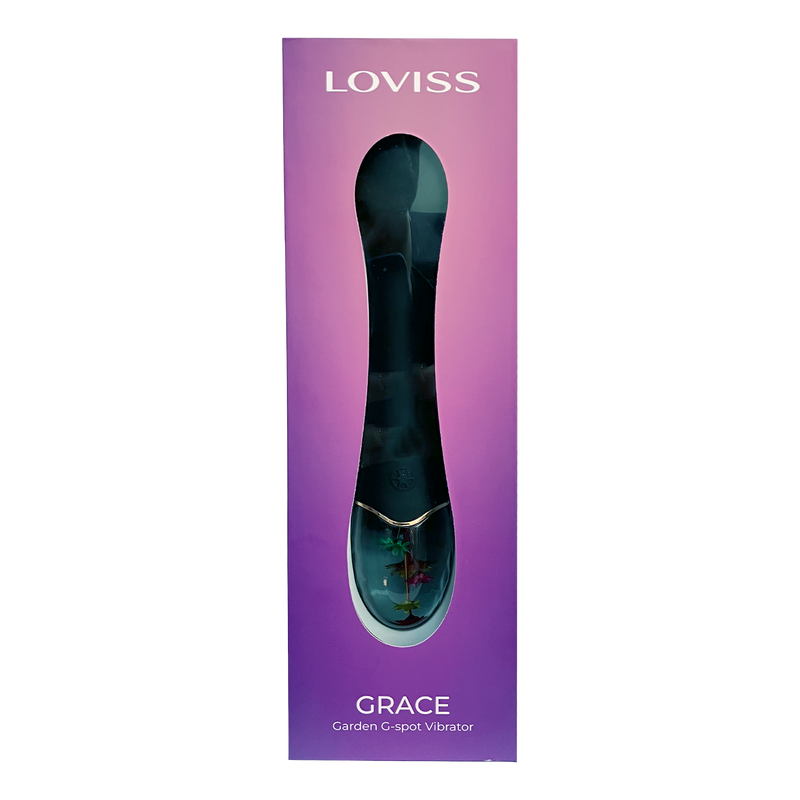 LOVISS - Grace - Garden G-Spot-vibrator – Zwart-Erotiekvoordeel.nl