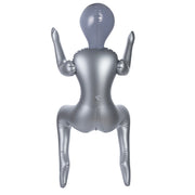 To Infinity - Opblaaspop Alien Vrouw met Drie Borsten - Zilver-Erotiekvoordeel.nl