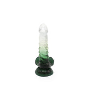 Kiotos Cox Color - Gekleurde Dildo 02 - 18,5 x 4 cm - Transparant/Groen-Erotiekvoordeel.nl