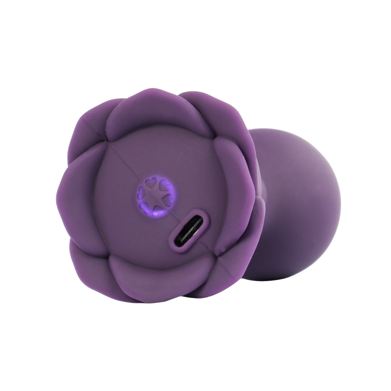 LOVISS - Posy - Garden Vibrerende Buttplug met Aafstandsbediening - Paars-Erotiekvoordeel.nl