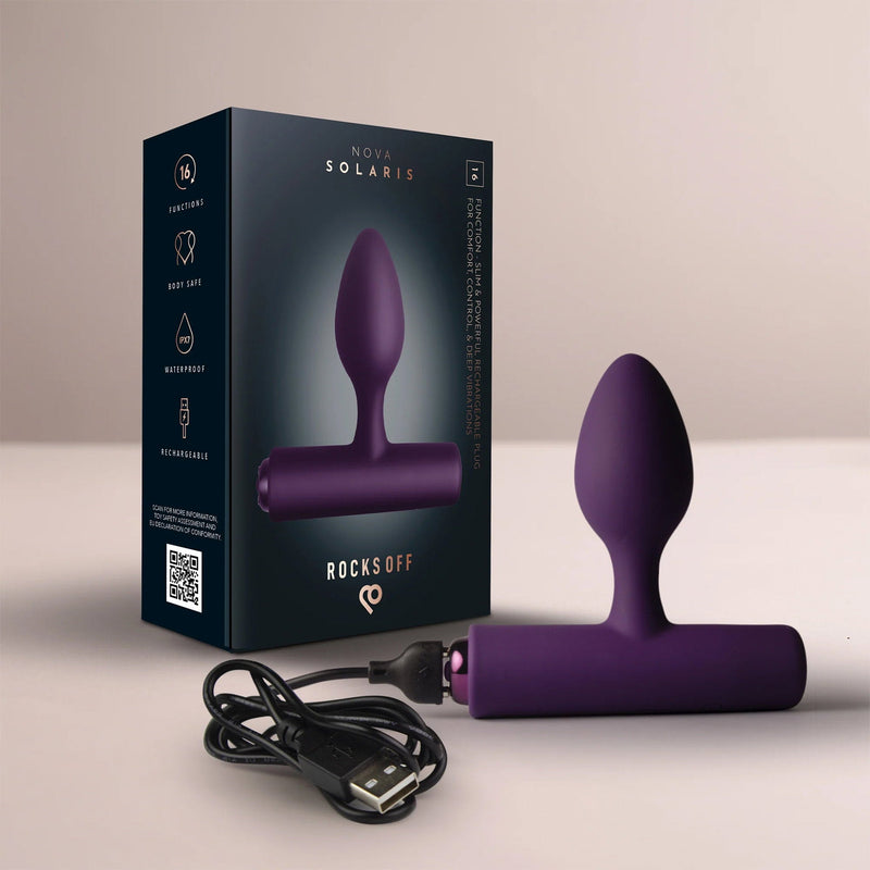 Rocks-off - Nova Solaris - Slanke Prostaatvibrator - Paars-Erotiekvoordeel.nl