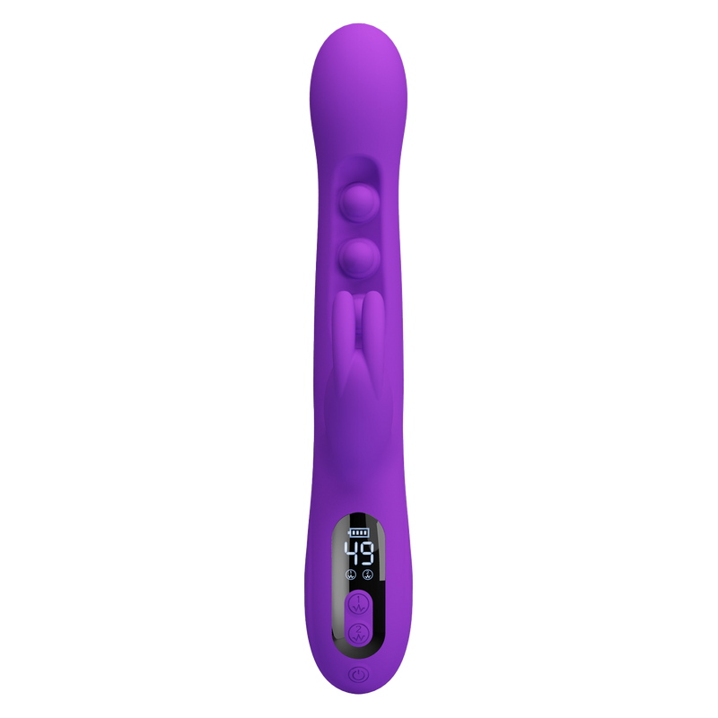 Pretty Love - Sabien - Rabbit Vibrator met LED Display - Paars-Erotiekvoordeel.nl