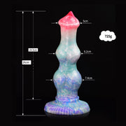 Kiotos Monstar Dildo Beast Nr. 76 Morghul - roze/wit/blauw/paars-Erotiekvoordeel.nl
