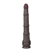 LoveToy - Nature Cock - Dubbellaags Buigbare Dildo met Aders - 40 cm - Bruin-Erotiekvoordeel.nl