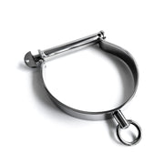 Black Label - Darby-stijl RVS Slaven Halsband - Collar-Erotiekvoordeel.nl