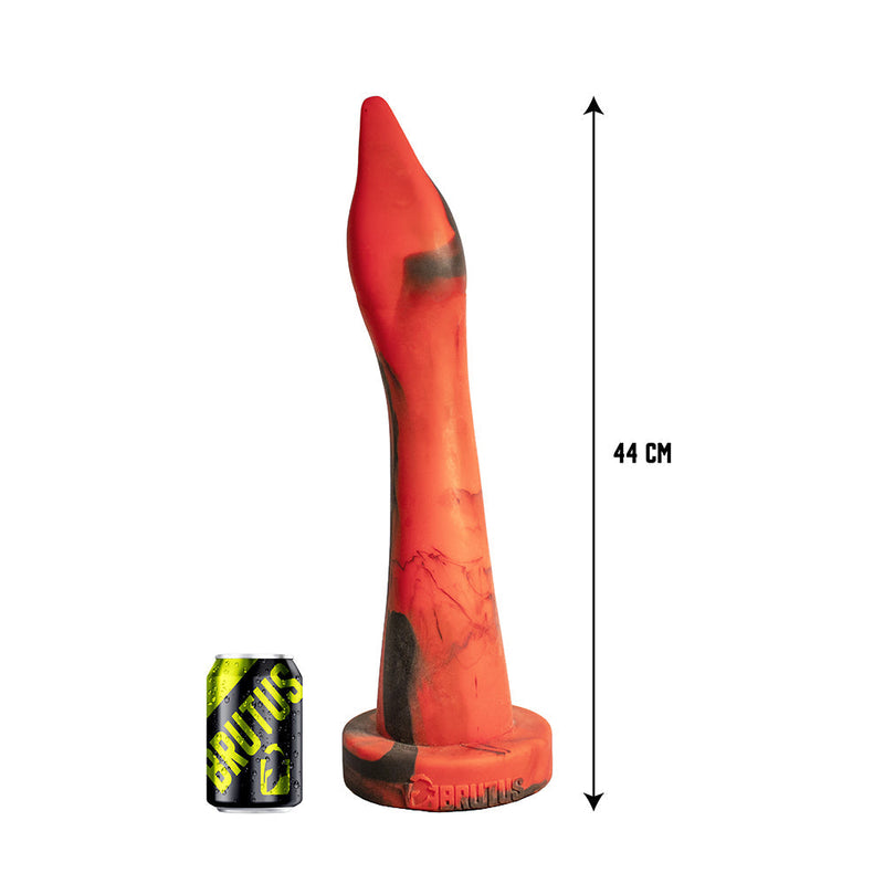 Brutus Nightmare - Gooseneck - Vac-U-Lock Buttplug - Siliconen - Rood/Zwart-Erotiekvoordeel.nl