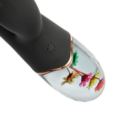 LOVISS - Flora Garden Rabbit Vibrator – Zwart-Erotiekvoordeel.nl