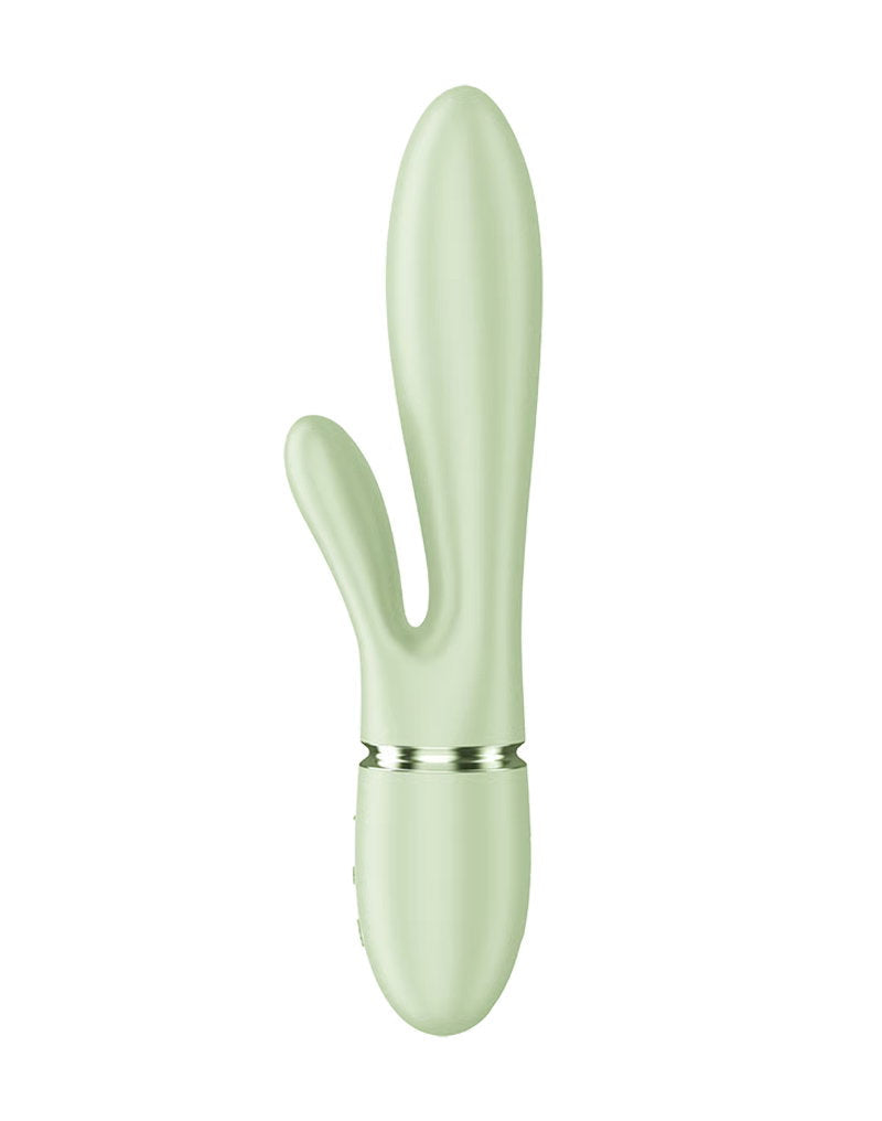 Satisfyer - Pearl Bunny 2 - Roterende Rabbit Vibrator - Lichtgroen-Erotiekvoordeel.nl