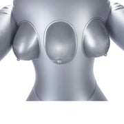 To Infinity - Opblaaspop Alien Vrouw met Drie Borsten - Zilver-Erotiekvoordeel.nl